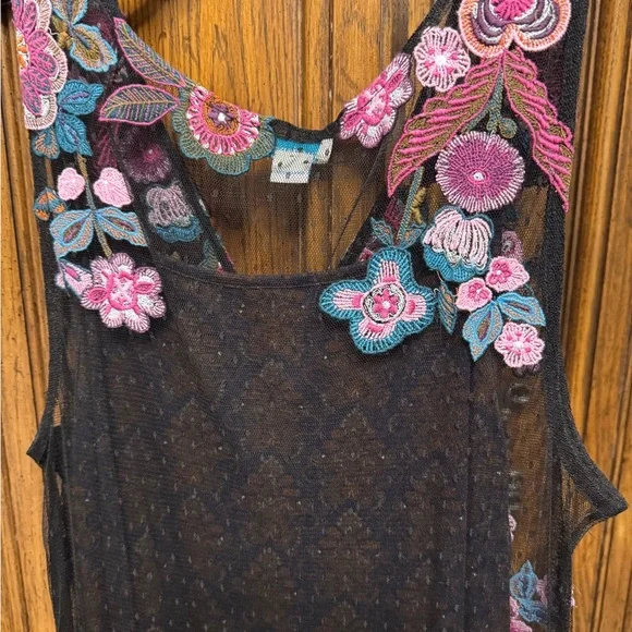 Sundance Black Floral Dress - Picture 4 of 7